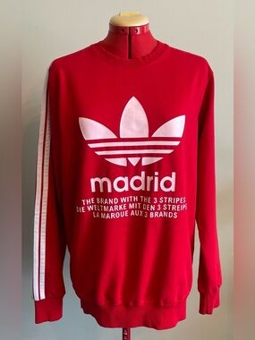 Adidas - cotton blend crewneck shirt Size Medium